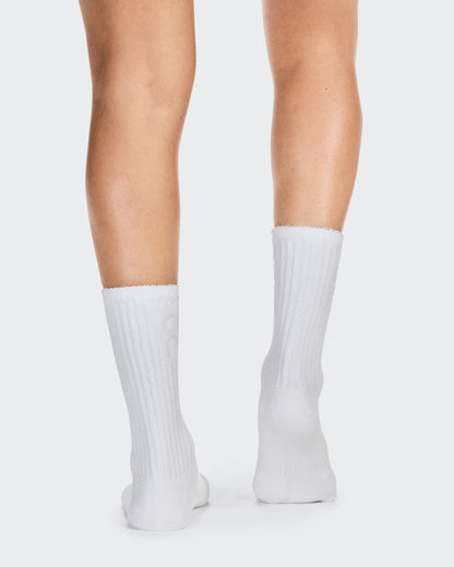 On Terry Sock High White
