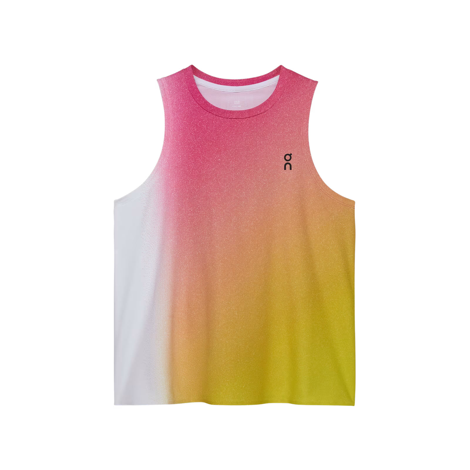 On Court Tank White | Lime (Women'S)