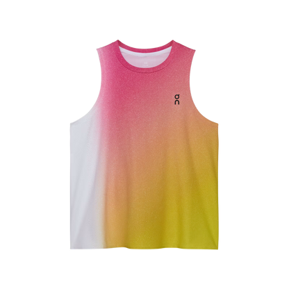 On Court Tank White | Lime (Women'S)