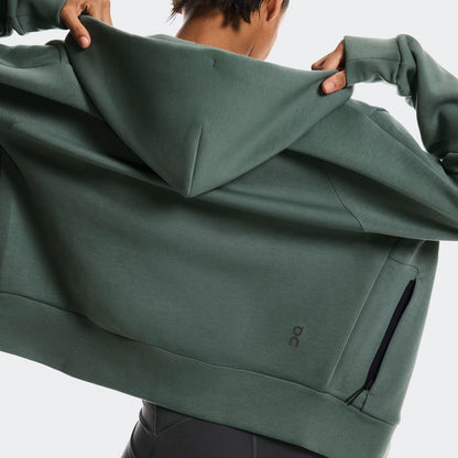 On Focus Tech Zip Hoodie Olive (Women'S)