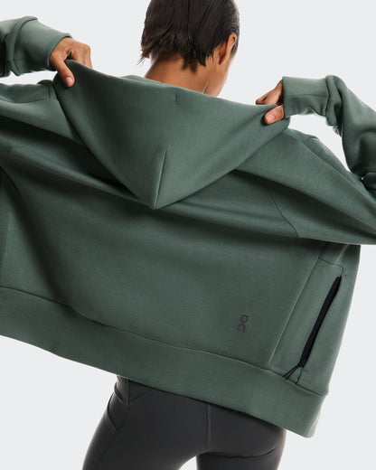 On Focus Tech Zip Hoodie Olive (Women'S)