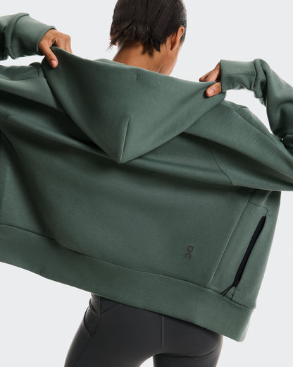 On Focus Tech Zip Hoodie Olive (Women'S)