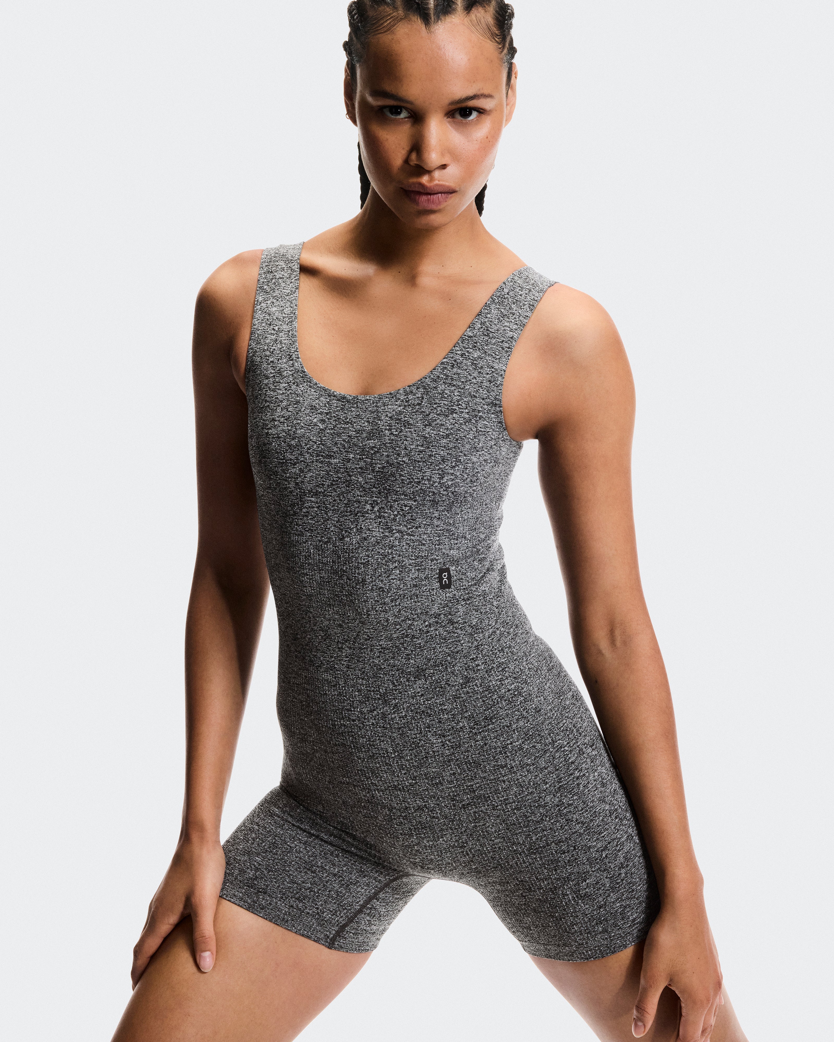 On Studio Knit Bodysuit Graphite Heather (Women'S)
