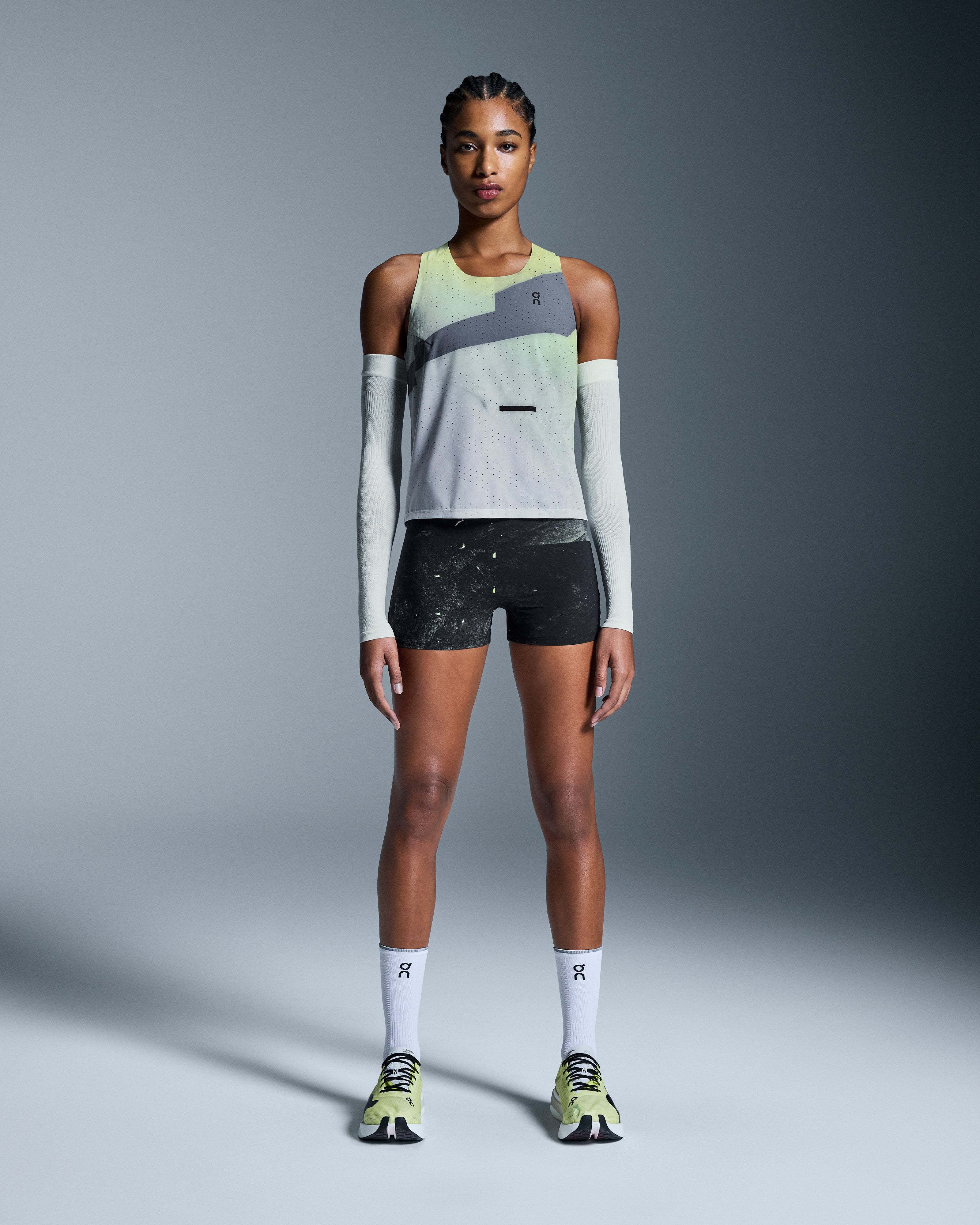 On Race Singlet Limelight | Glacier (Women's)