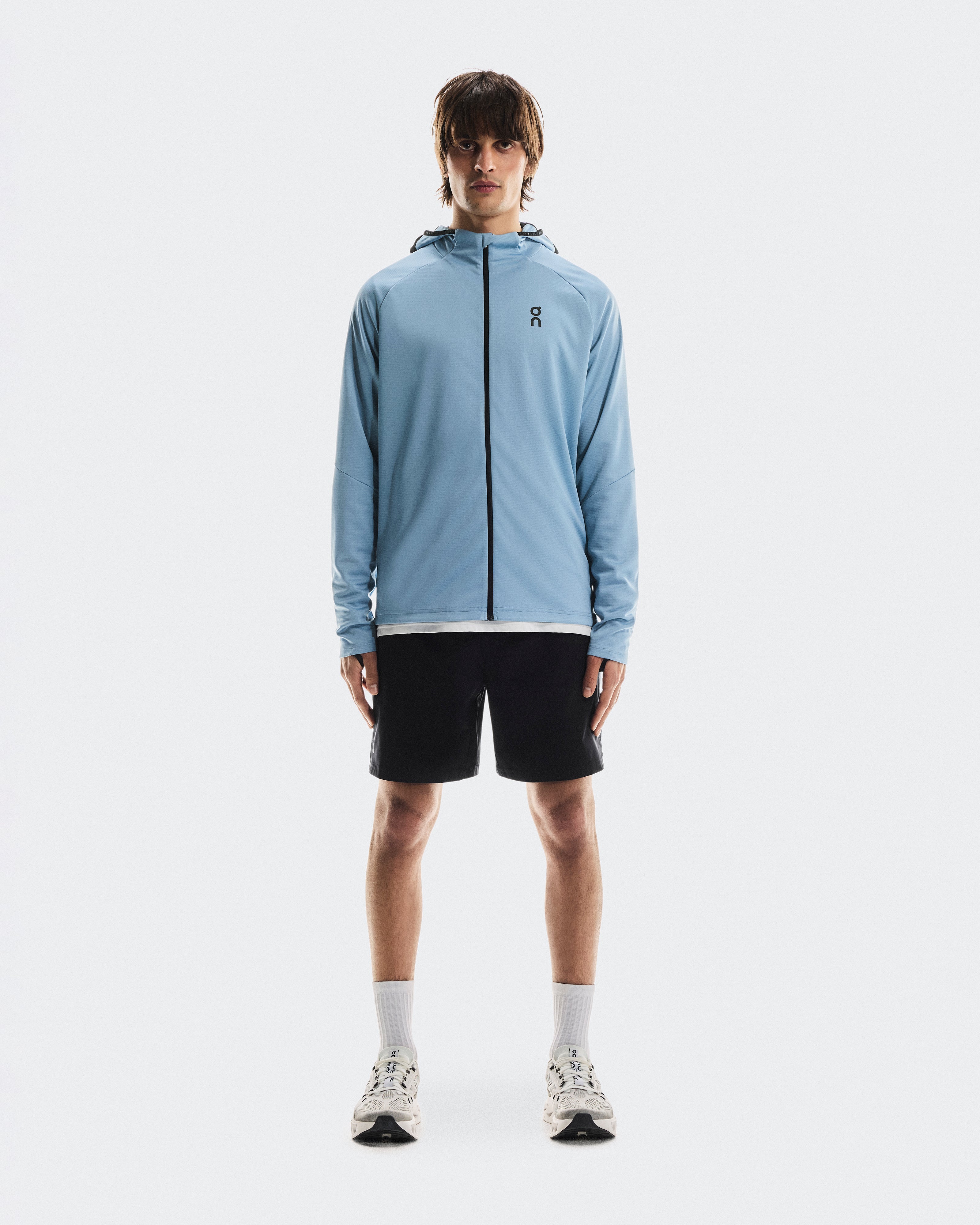 On Climate Zip Hoodie Chambray