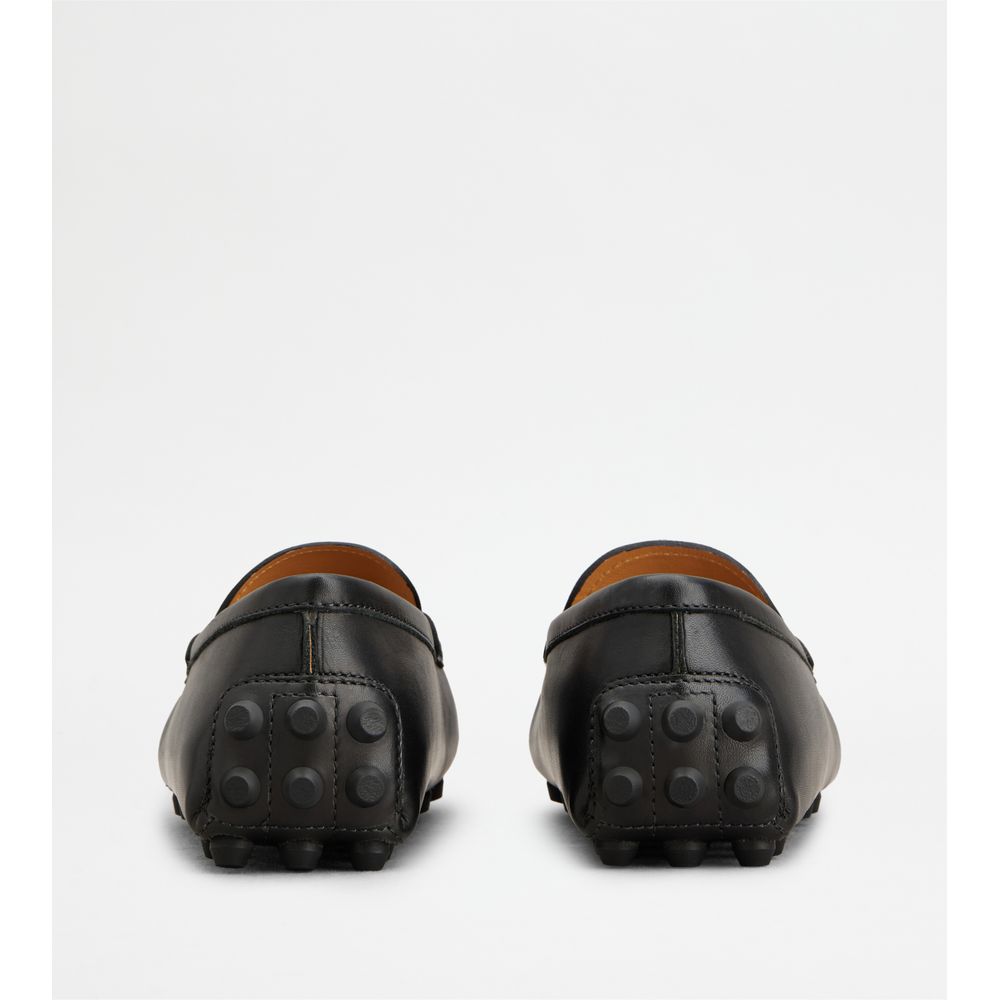 Tods T Timeless Gommino Bubble Loafers In Leather Black Womens