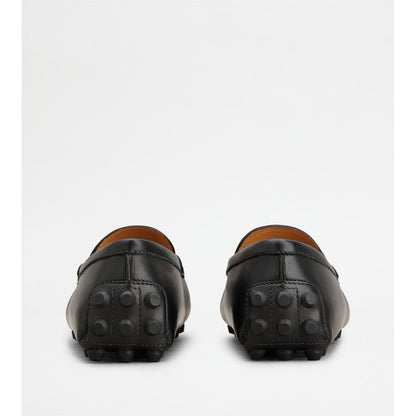 Tods T Timeless Gommino Bubble Loafers In Leather Black Womens
