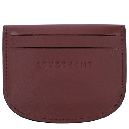 Longchamp Épure Card holder Burgundy