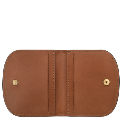Longchamp Épure Card holder Cognac