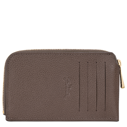 Longchamp Le Foulonné Card holder Taupe