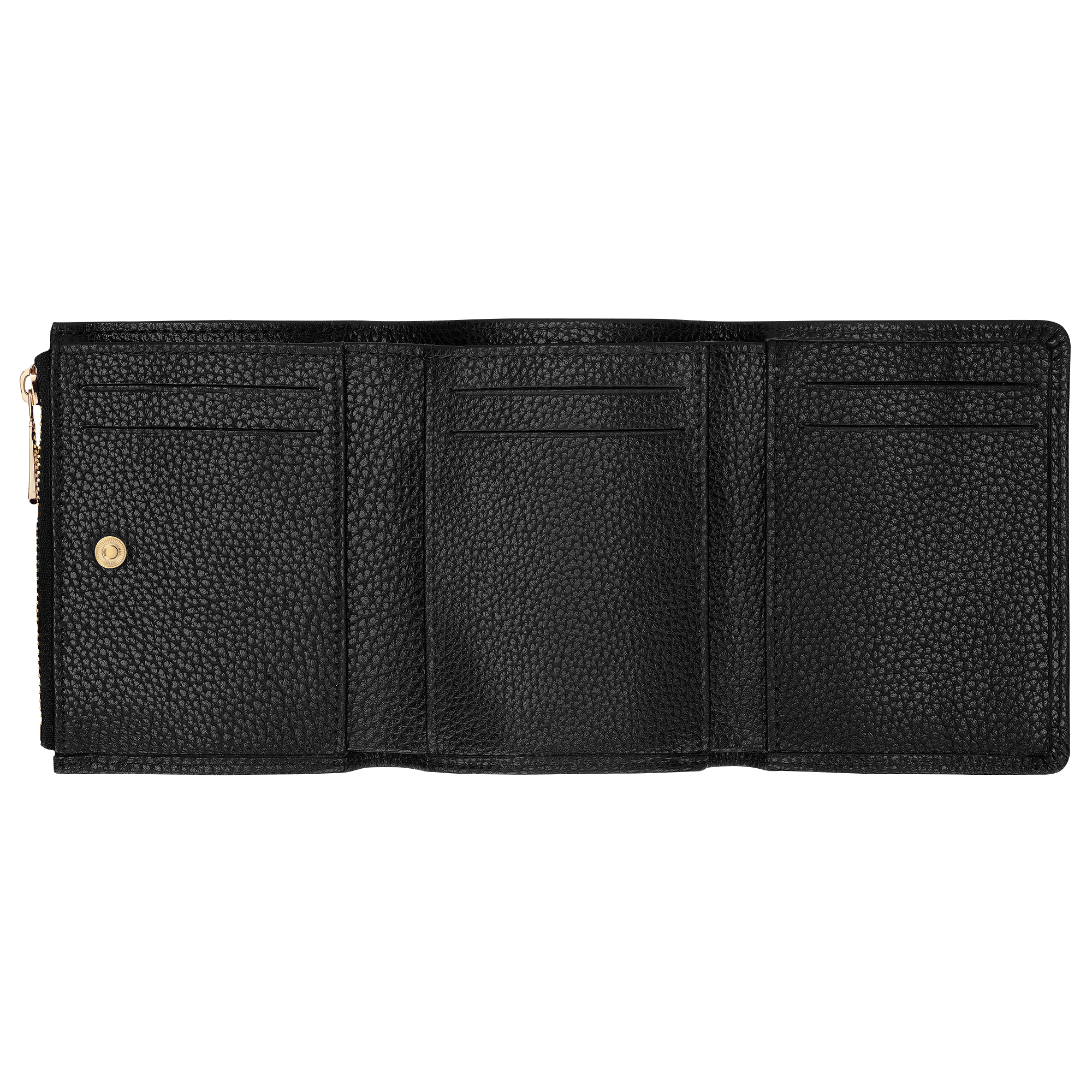 Longchamp Le Foulonné Compact wallet Black