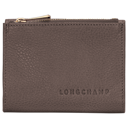Longchamp Le Foulonné Compact wallet Taupe