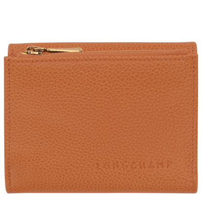 Longchamp Le Foulonné Compact wallet Amber