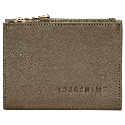 Longchamp Le Foulonné Compact wallet Caper
