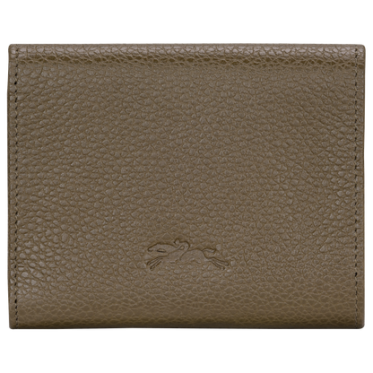 Longchamp Le Foulonné Compact wallet Caper