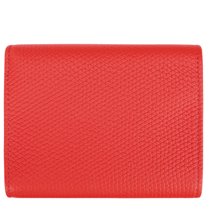 Longchamp Le Roseau Compact wallet Vermilion