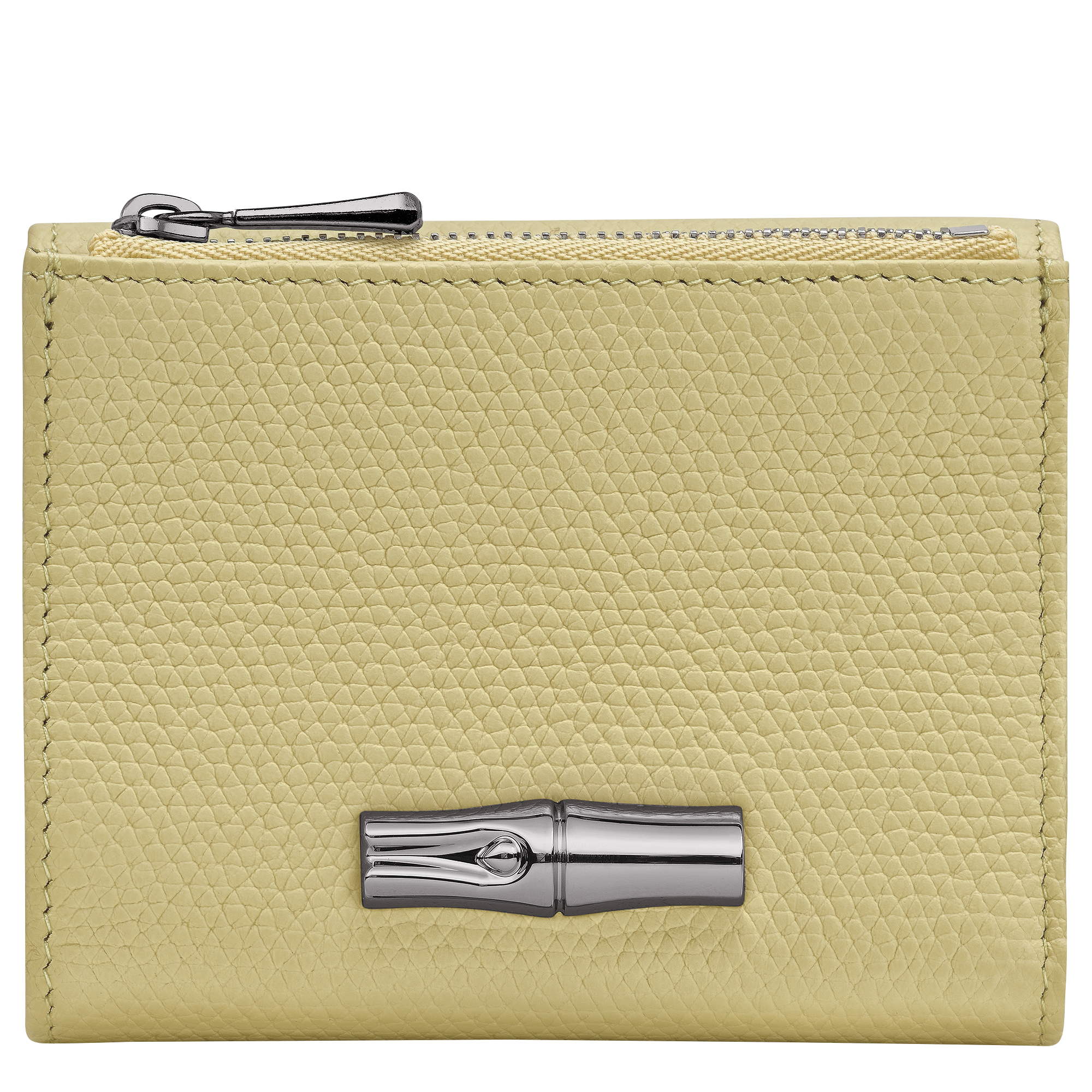 Longchamp Le Roseau Compact wallet Pistachio
