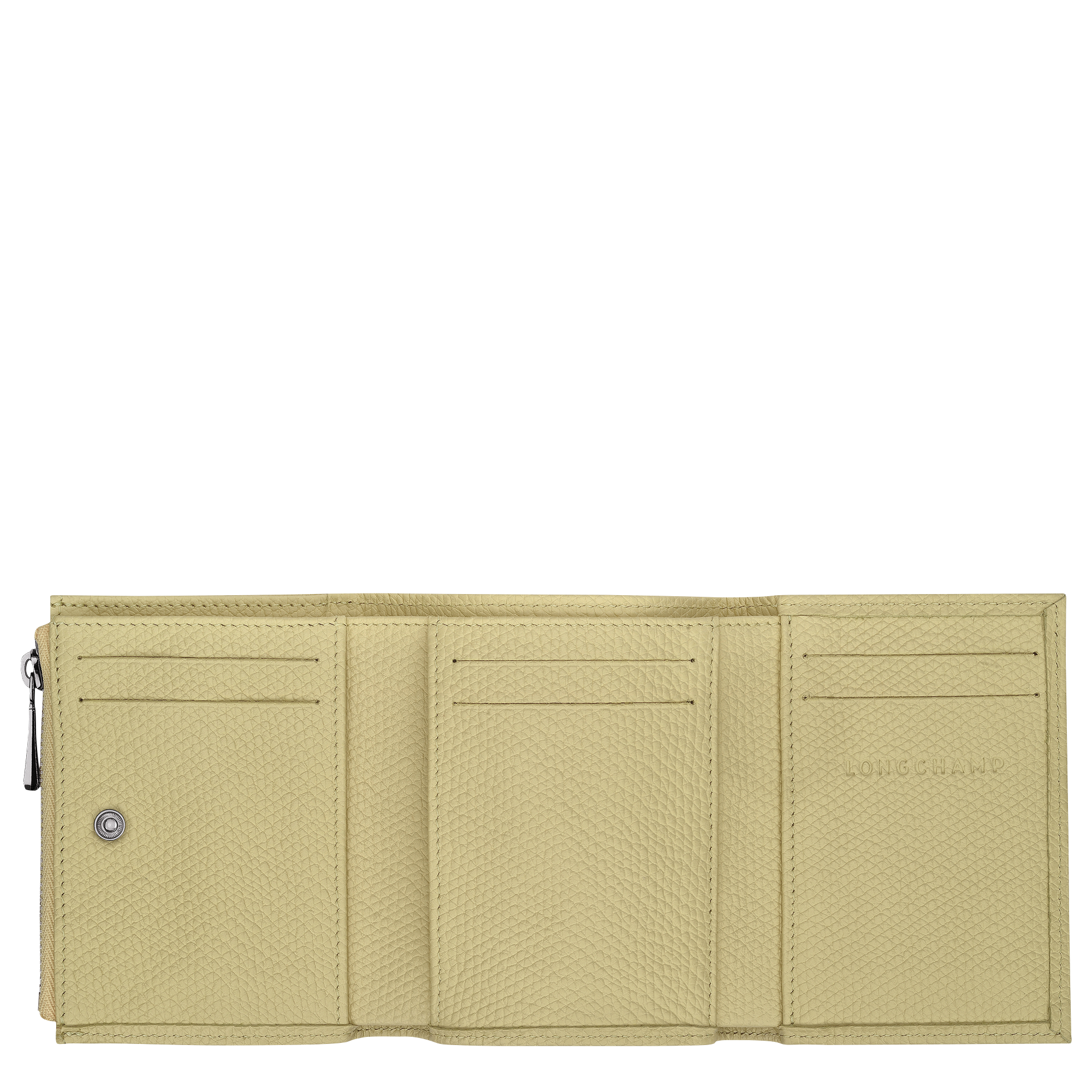 Longchamp Le Roseau Compact wallet Pistachio