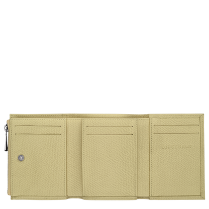Longchamp Le Roseau Compact wallet Pistachio