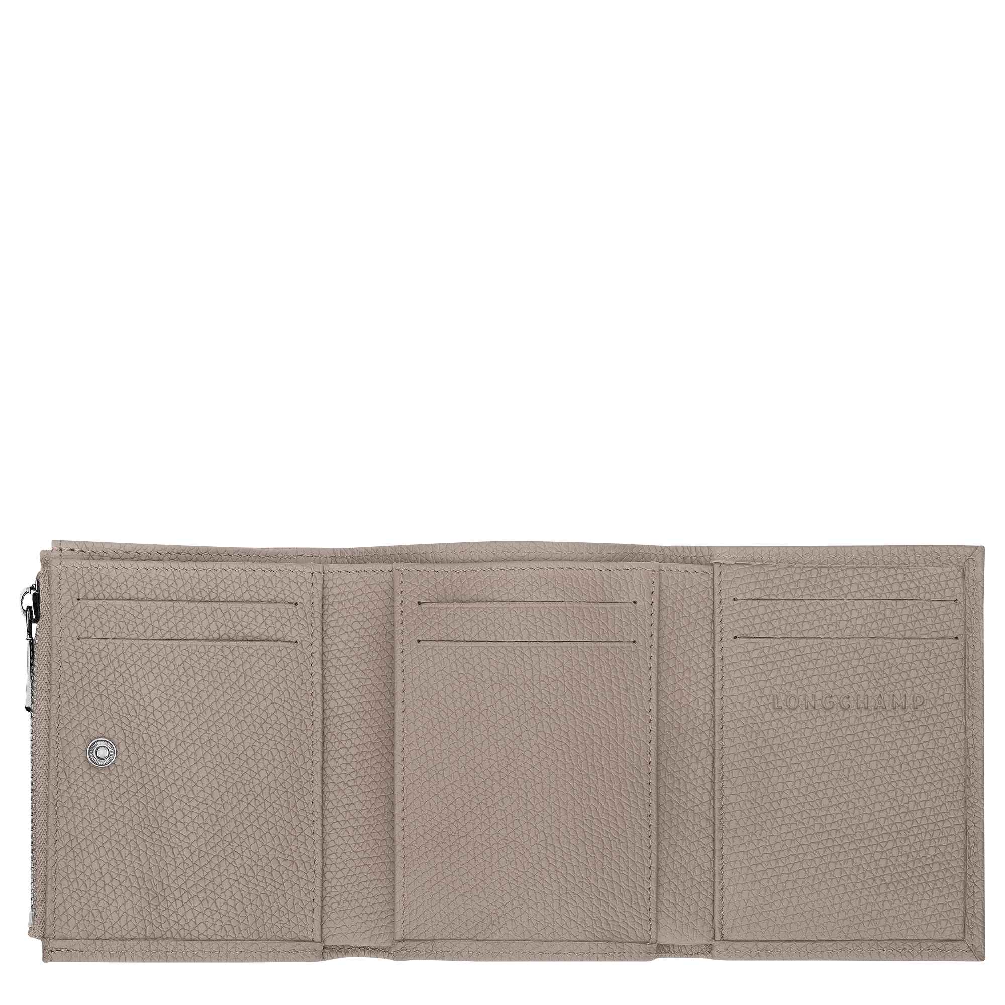 Longchamp Le Roseau Compact wallet Clay