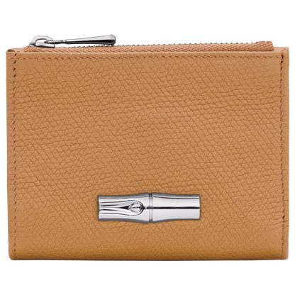 Longchamp Le Roseau Compact wallet Walnut