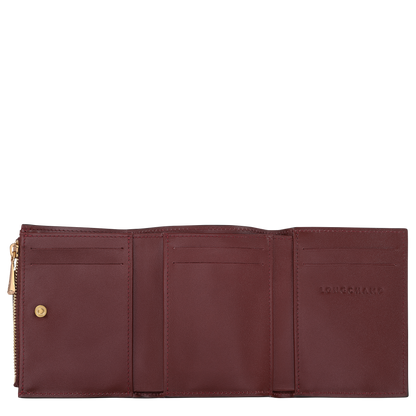 Longchamp Épure Compact wallet Burgundy