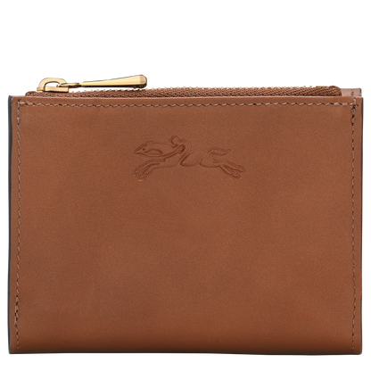 Longchamp Épure Compact wallet Cognac