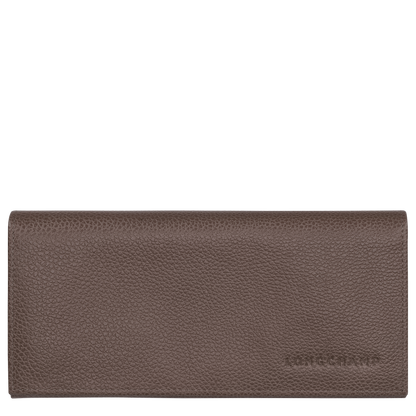 Longchamp Le Foulonné Long continental wallet Taupe