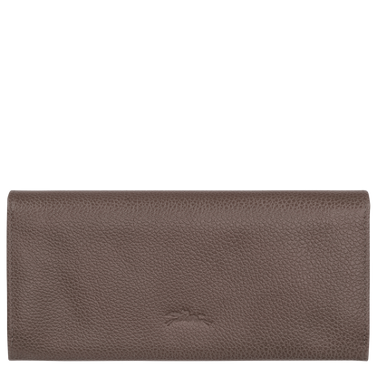 Longchamp Le Foulonné Long continental wallet Taupe