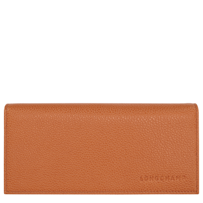 Longchamp Le Foulonné Long continental wallet Amber