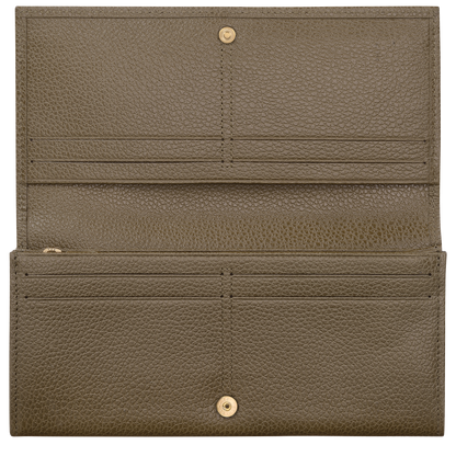 Longchamp Le Foulonné Long continental wallet Caper