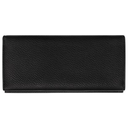 Longchamp Le Roseau Long continental wallet Black