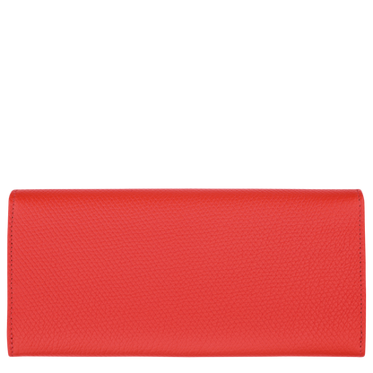 Longchamp Le Roseau Long continental wallet Vermilion