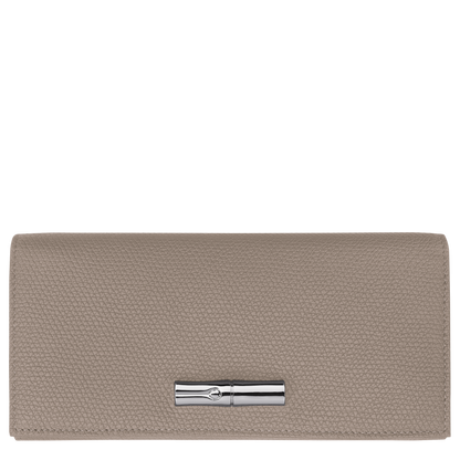 Longchamp Le Roseau Long continental wallet Clay