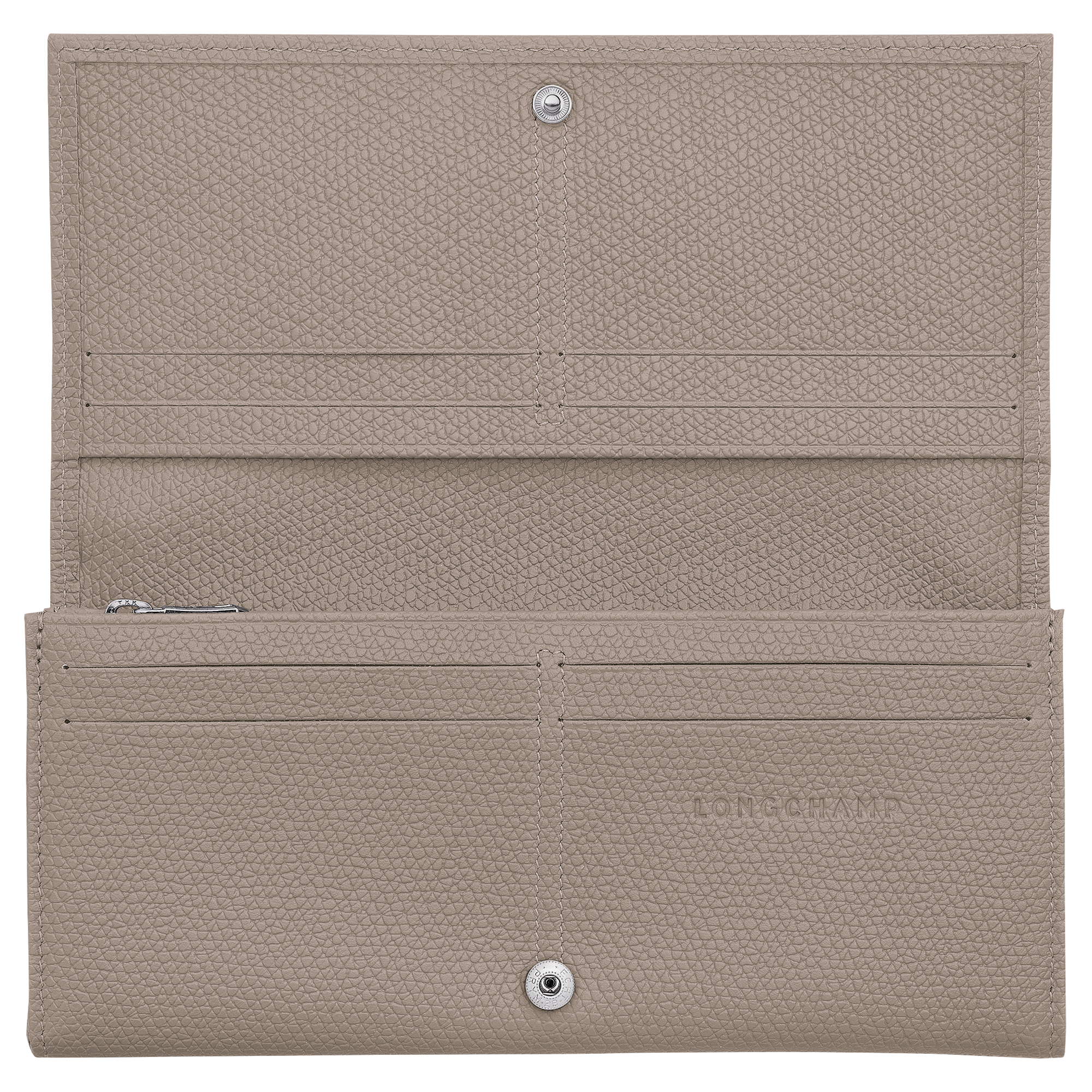 Longchamp Le Roseau Long continental wallet Clay