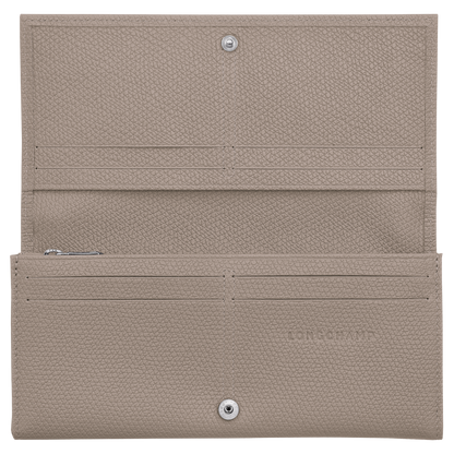 Longchamp Le Roseau Long continental wallet Clay