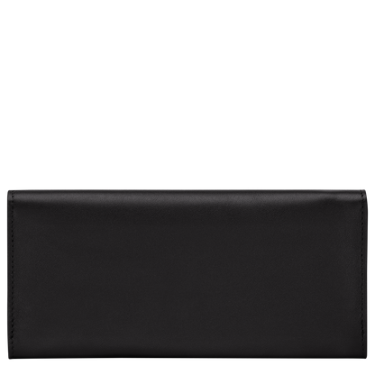 Longchamp Le Roseau Long continental wallet Black