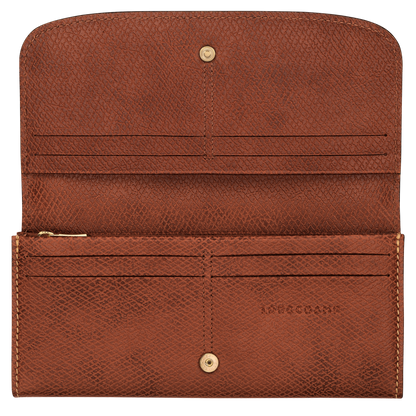 Longchamp Épure Long continental wallet Brown