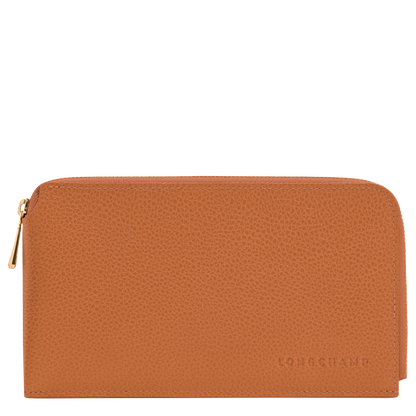 Longchamp Le Foulonné Pouch Amber