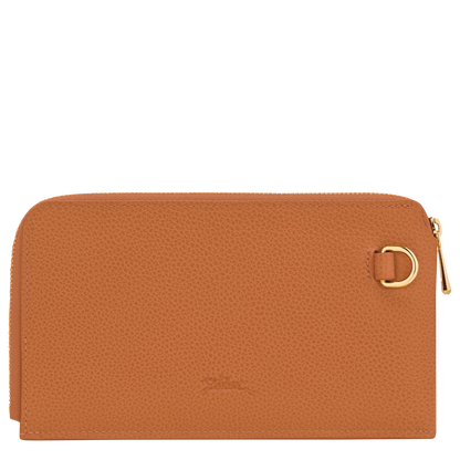Longchamp Le Foulonné Pouch Amber