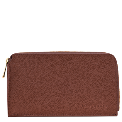Longchamp Le Foulonné Pouch Coffee