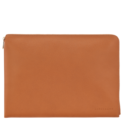 Longchamp Le Foulonné Laptop case Amber