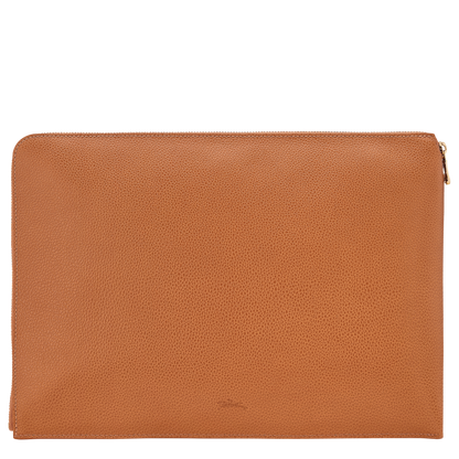 Longchamp Le Foulonné Laptop case Amber