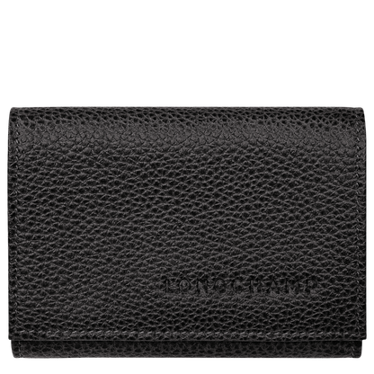 Longchamp Le Foulonné Compact wallet Black