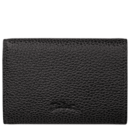 Longchamp Le Foulonné Compact wallet Black
