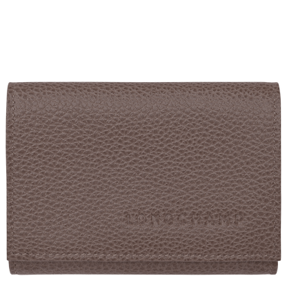 Longchamp Le Foulonné Compact wallet Taupe