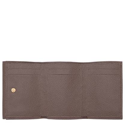 Longchamp Le Foulonné Compact wallet Taupe