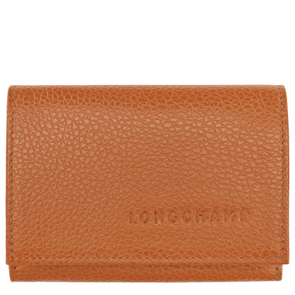 Longchamp Le Foulonné Compact wallet Amber