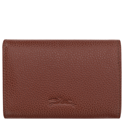 Longchamp Le Foulonné Compact wallet Coffee