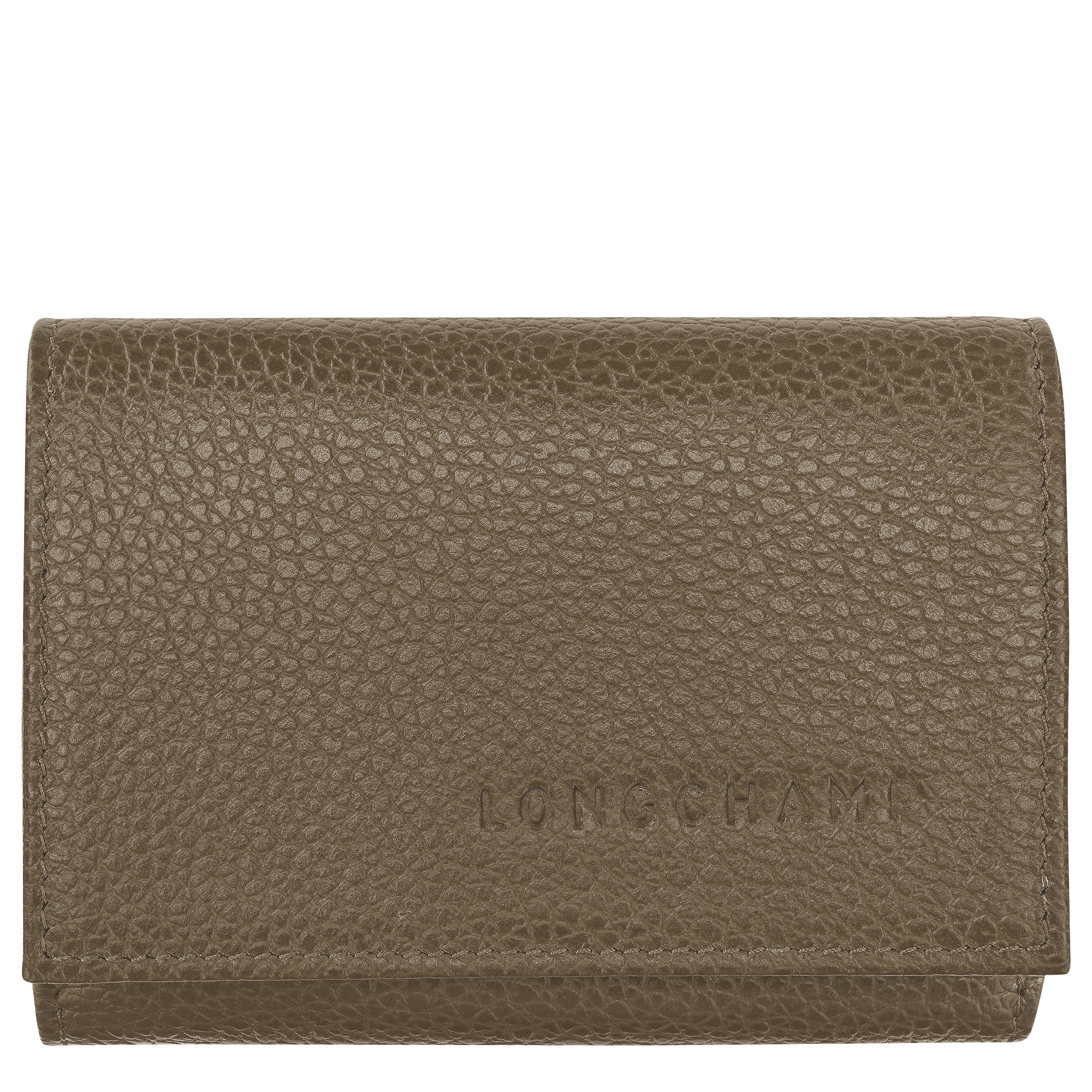 Longchamp Le Foulonné Compact wallet Caper